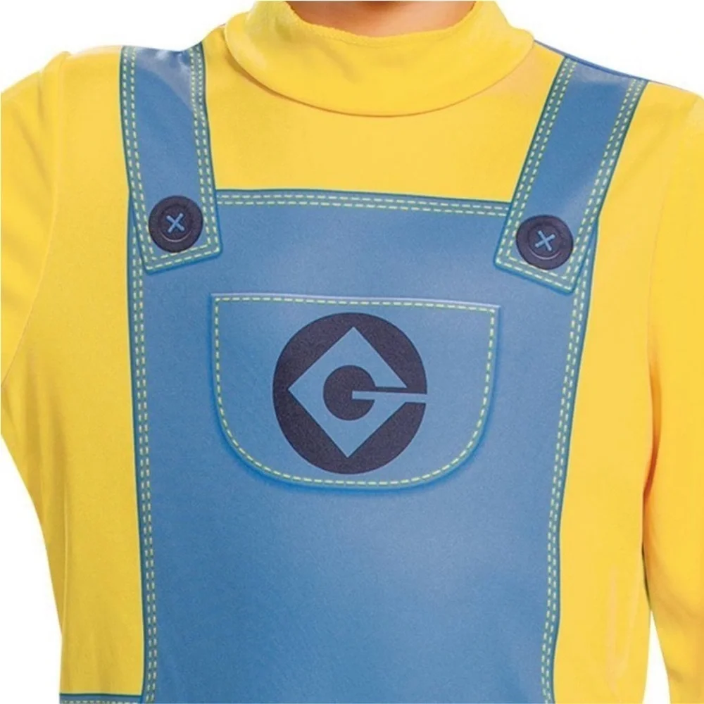 NWT Kid’s Despicable Me 2 Minions Bob Halloween Costume Jumpsuit & Hat Sz S